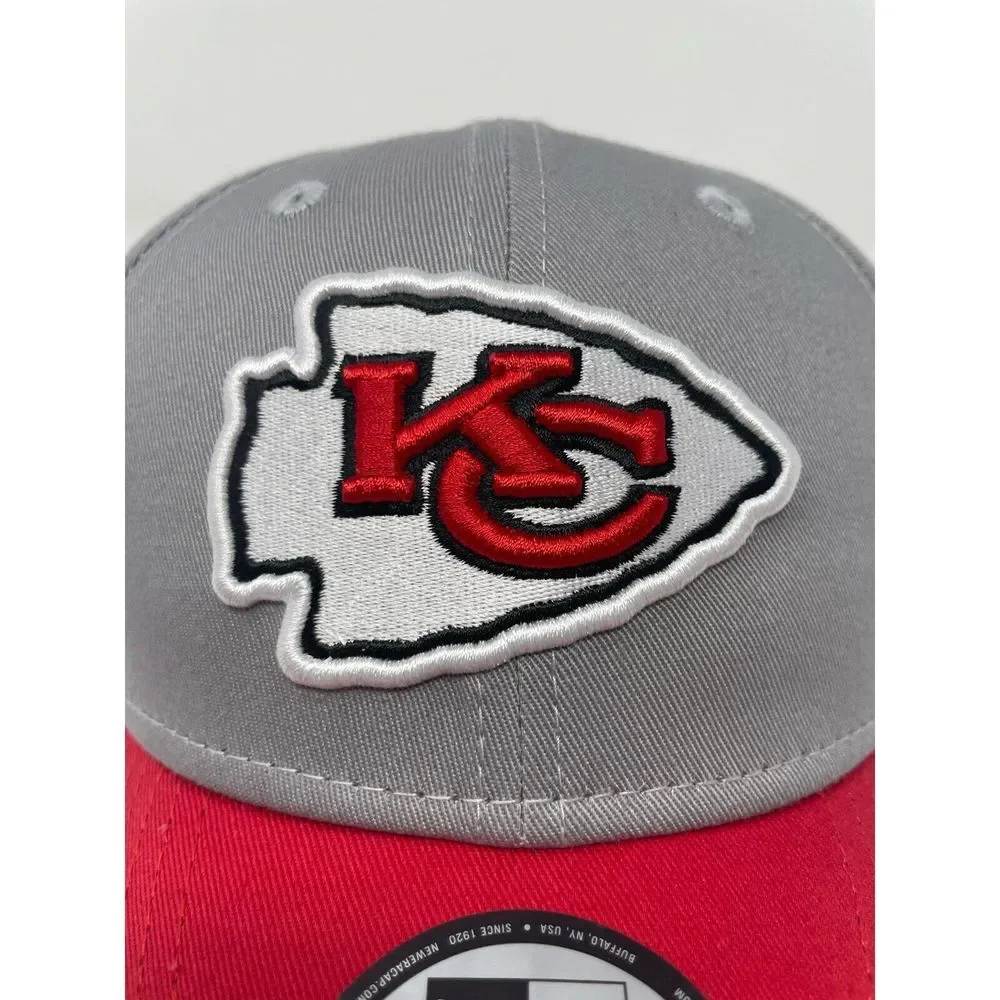 Kansas City Chiefs New Era‎ Gray 9FORTY NFL The League Snapback Hat Mens NEW